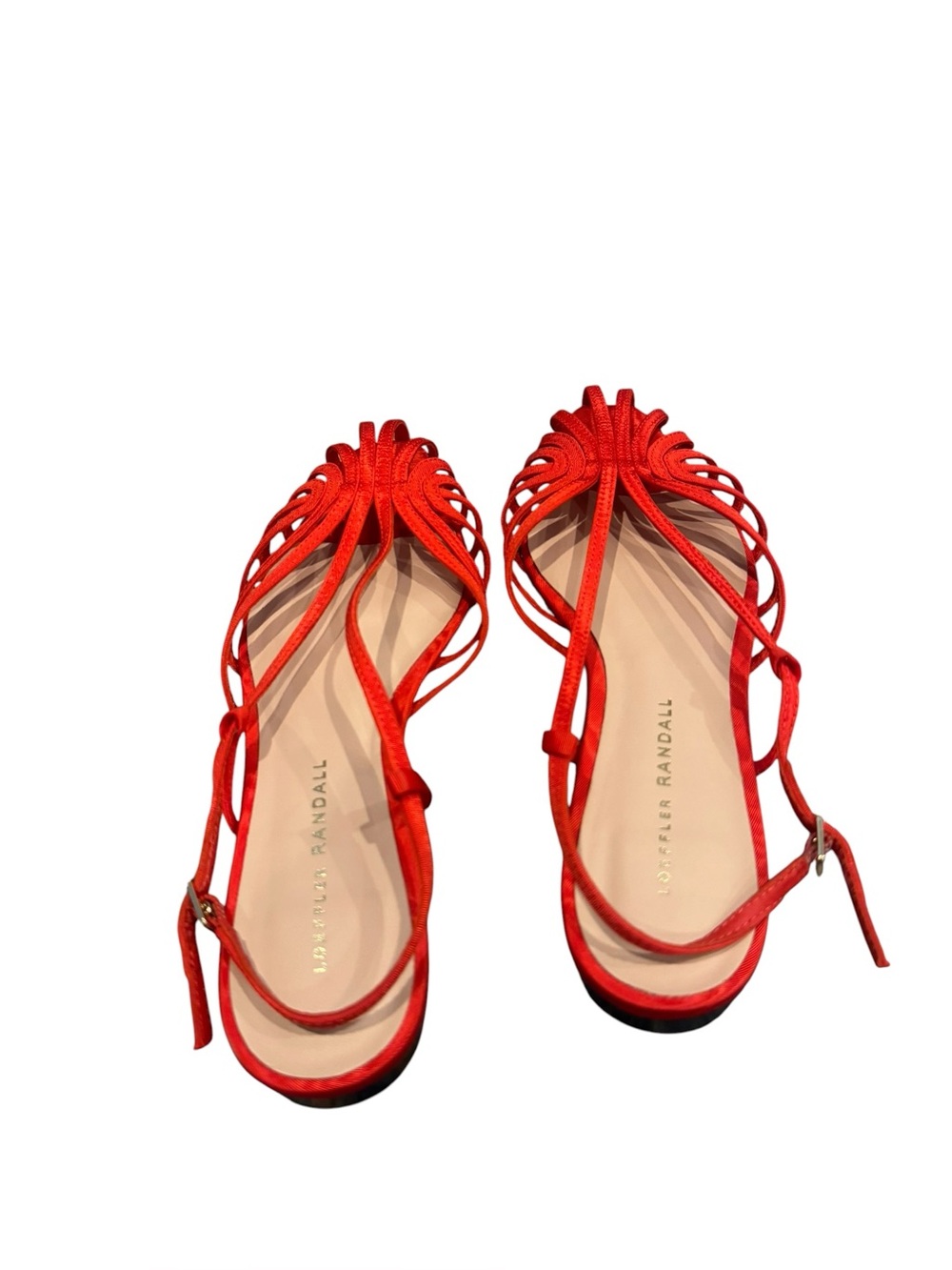 Loeffler Randall Devon Red Moiré Slingback Sandal 7.5 NWT - Picture 4 of 6